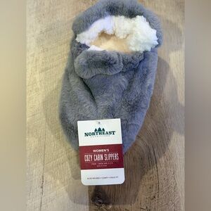 Women's Gray Cozy Cabin Slippers